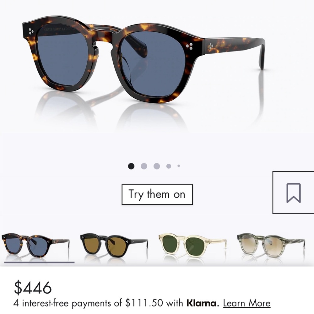 Oliver Peoples Boudreau LA Sunglasses